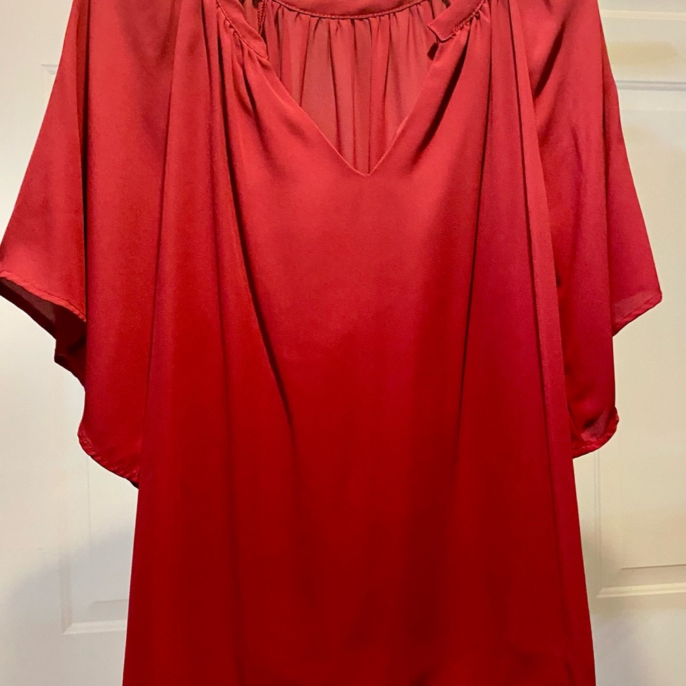 Elegant Red Blouse